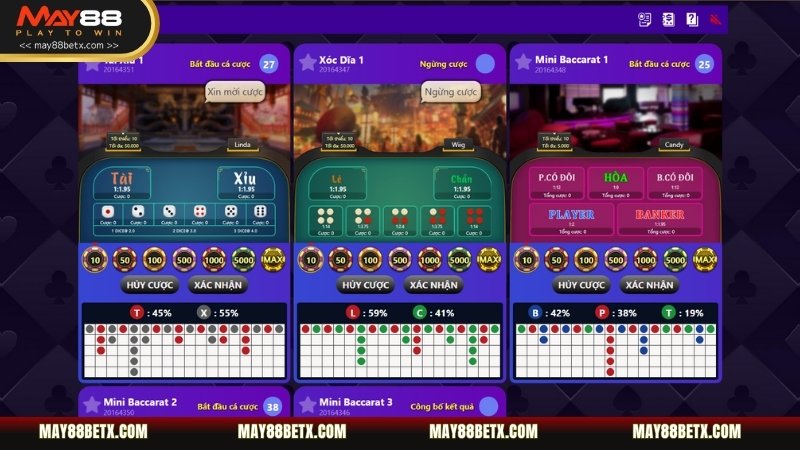 Nhiều mini game nhỏ để bet thủ có thêm sự lựa chọn để xuống tiền
