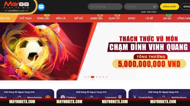 Vào website chính thức của nhà cái